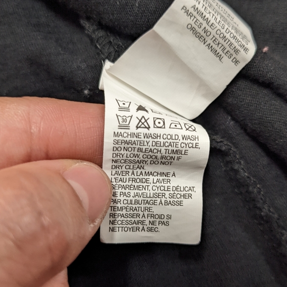 Lucky Brand Black and White Floral Print Button Down Shirt Roll Tab Sleeves - Picture 8 of 9